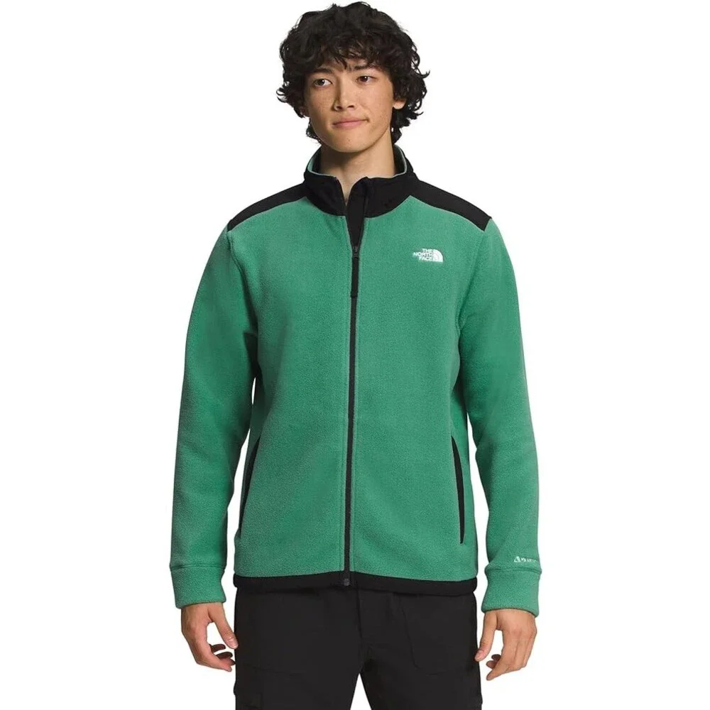 The North Face Alpine Polartec 200 NF0A7WWL Men's Green Full Zip Jacket L SGN259